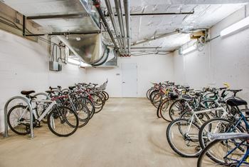 Bike storage at 1600 Pennsylvania Avenue SE, Washington, Washington
